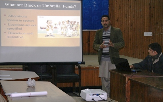 Mr Mohsin Ali Presents The Issue Of Block Funds In Provincial Budgets