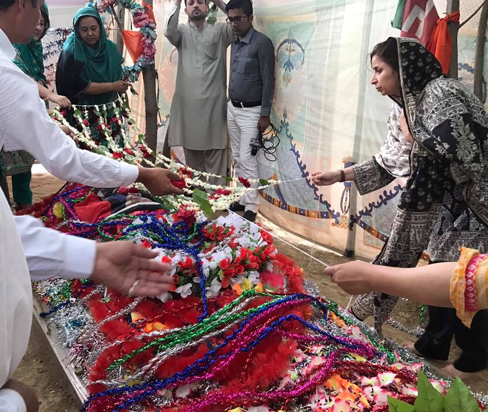 Floral Wreath Laying